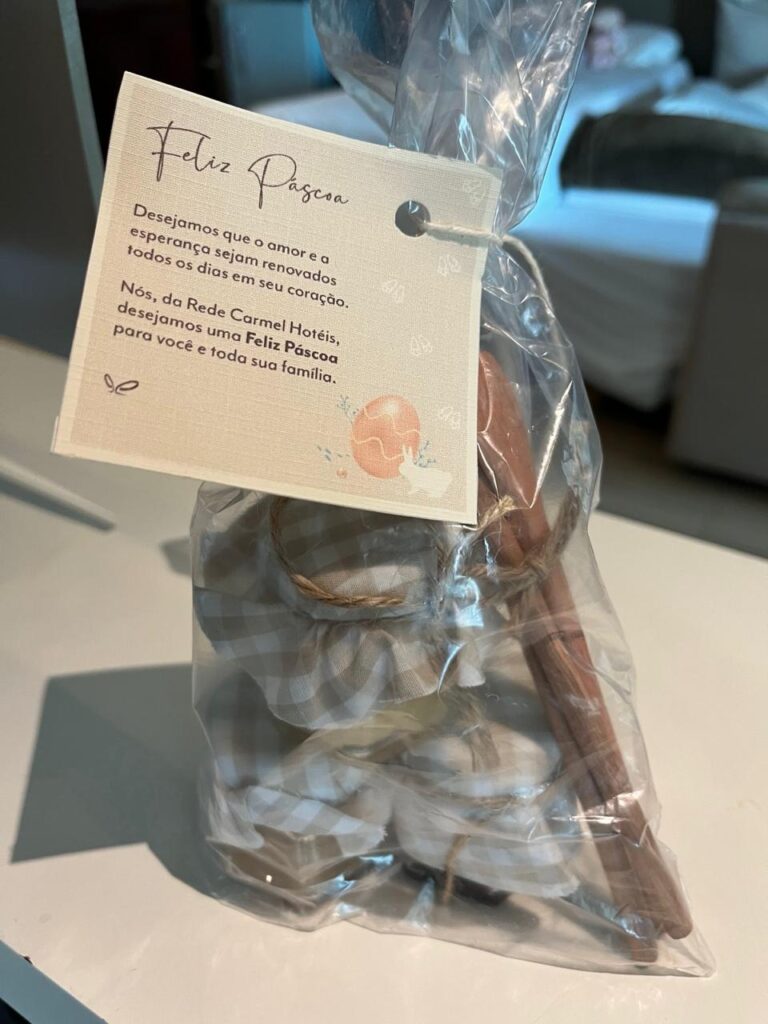 lembrança da páscoa no resort carmel cumbuco no ceara