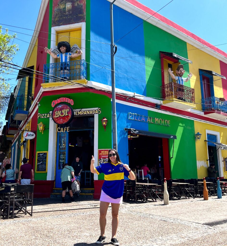 Torcedora do Boca junior caminito ponto turistico