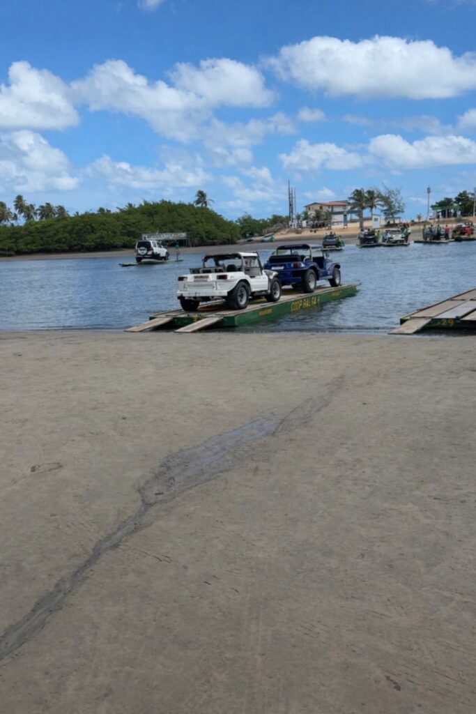 travessia de balsa dos buggy em natal rn 