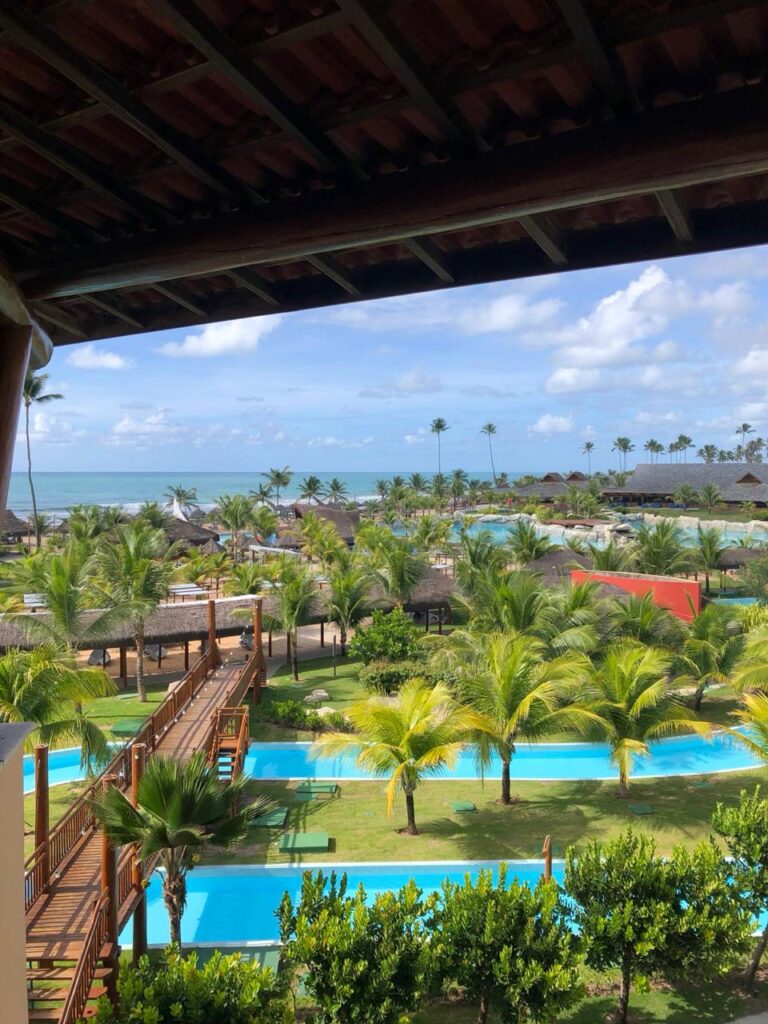 vista do quarto no resort enotel em porto de galinhas