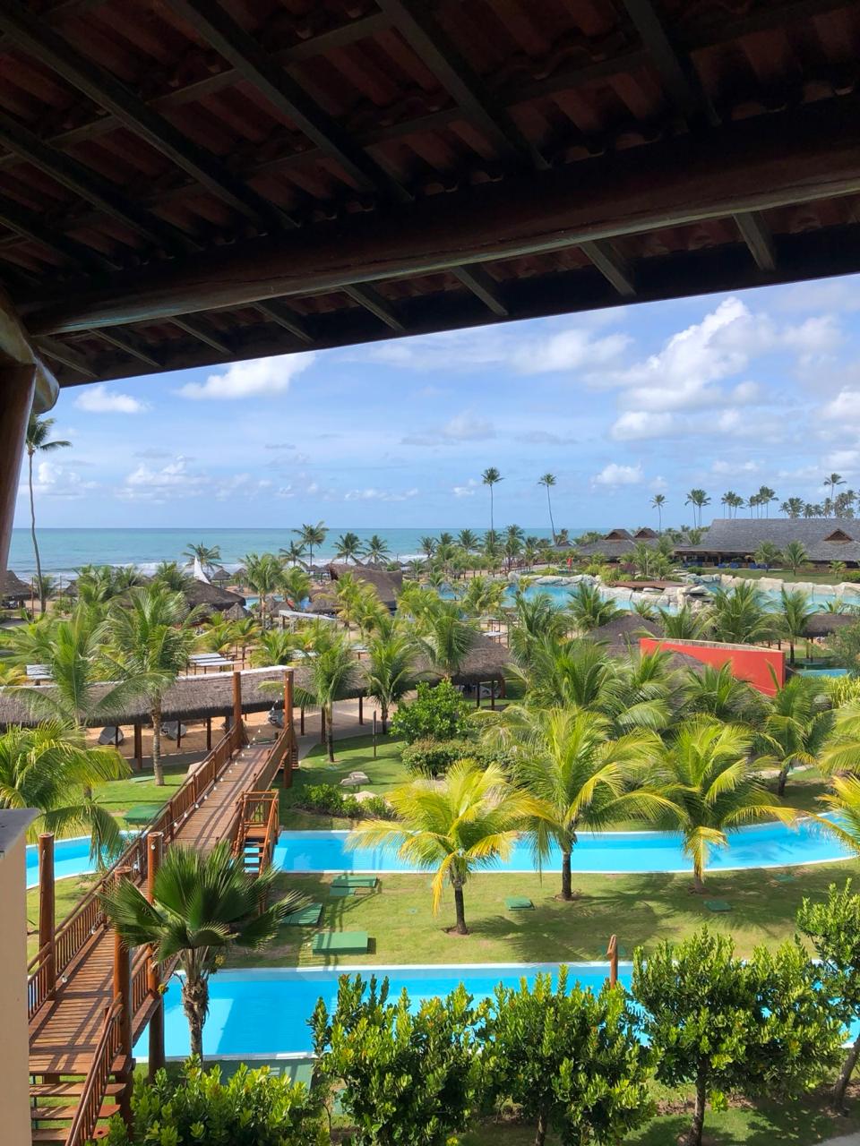 vista do quarto no resort enotel em porto de galinhas