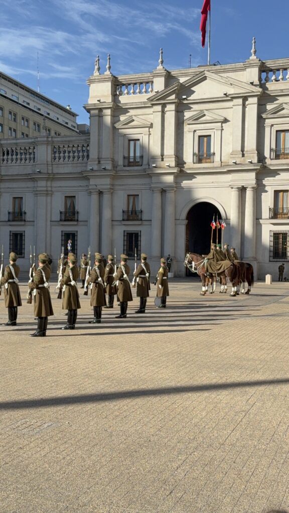 Palácio de la moneda em santaigo do chile