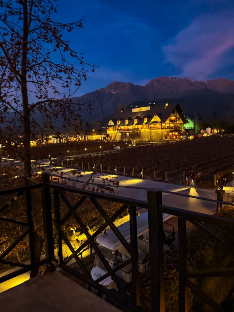 noite na vinicola alyan family em santiago do chile