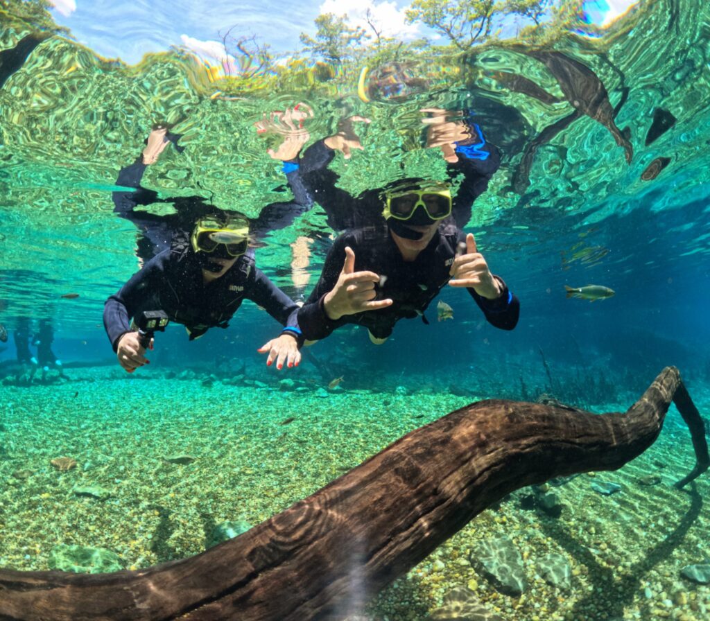 flutuação no rio da prata em bonito ms